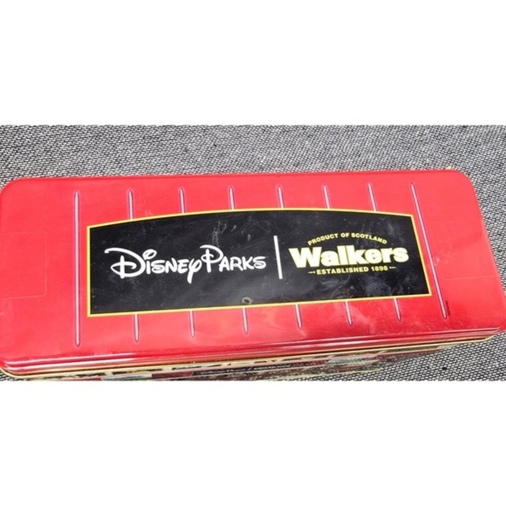 Disney Parks Walkers Shortbread London Bus Tin Mickey Friends Red Large Good - Picture 11 of 11
